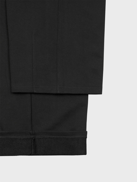 CARPENTER TUCK SWEAT PANTS_BLACK