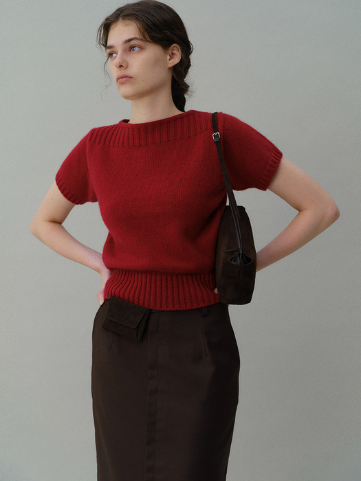 linger bag (suede brown)