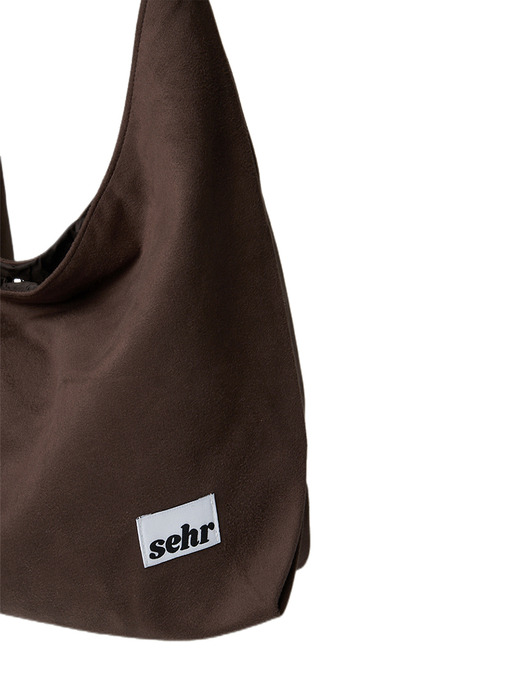 Suede Hobo Bag (Dark Brown)