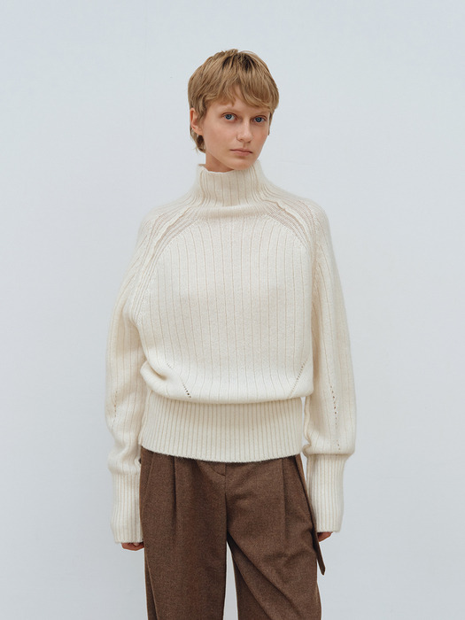 TFW KID MOHAIR TURTLENECK KNIT TOP_3COLORS