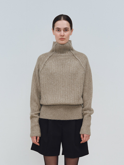 TFW KID MOHAIR TURTLENECK KNIT TOP_3COLORS