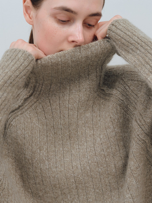 TFW KID MOHAIR TURTLENECK KNIT TOP_3COLORS