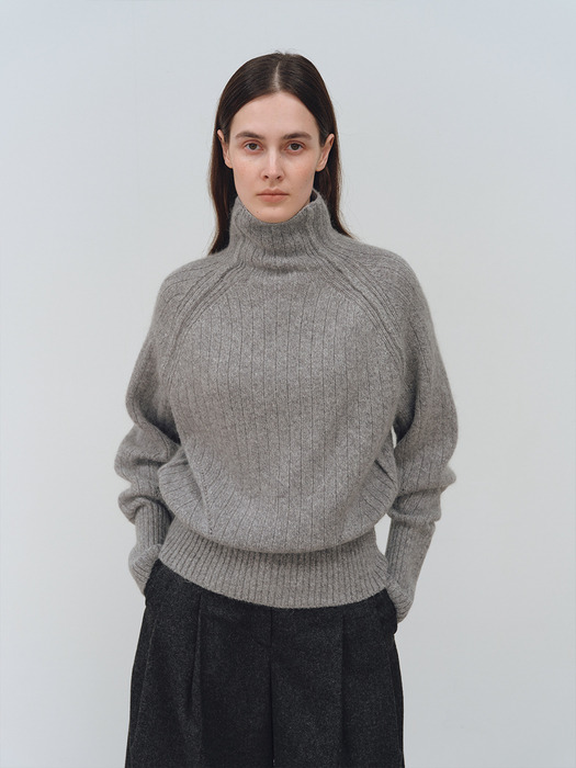 TFW KID MOHAIR TURTLENECK KNIT TOP_3COLORS