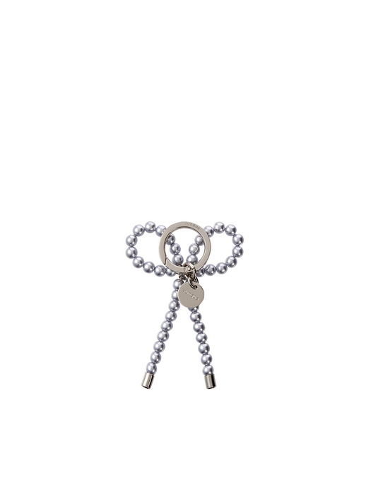 Pearl Ribbon Charm (펄 리본 참) Grey