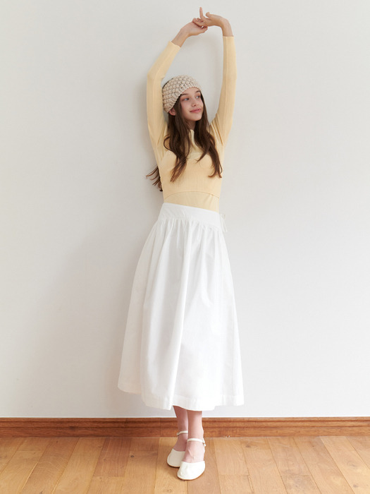 Villa bustier knit_2piece (yellow)