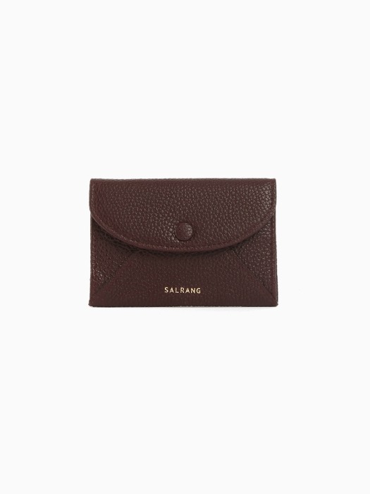 REIMS W019 Envelope Card Wallet Burgundy