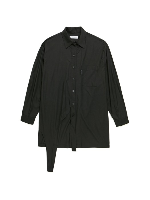 Handle oversized shirt(black)
