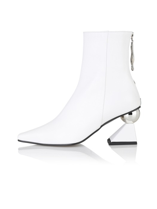 Amoeba glam heel boots / 19PF-B540 White