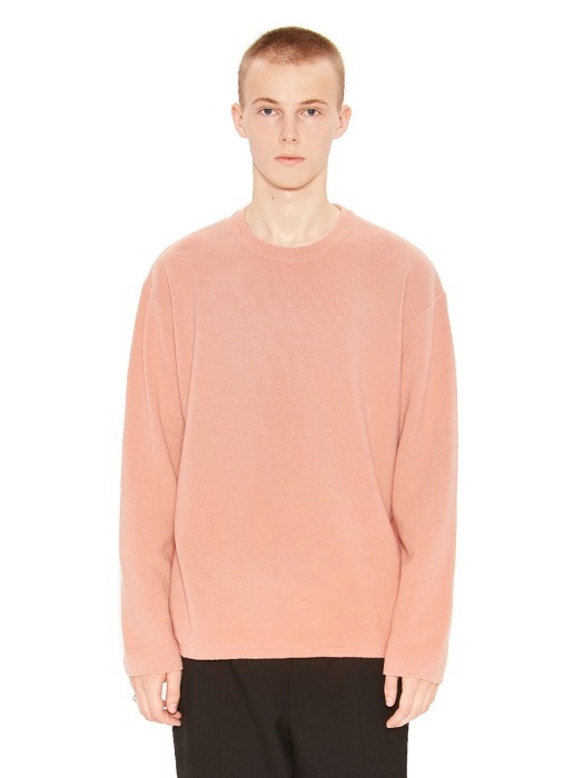 CASHMERE KNIT SWEATER pink
