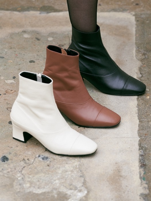 prina ankle boots - ivory