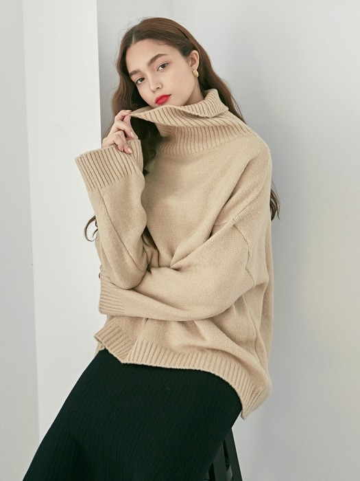 FRENCH TURTLE SWEATER_LIGHT BEIGE