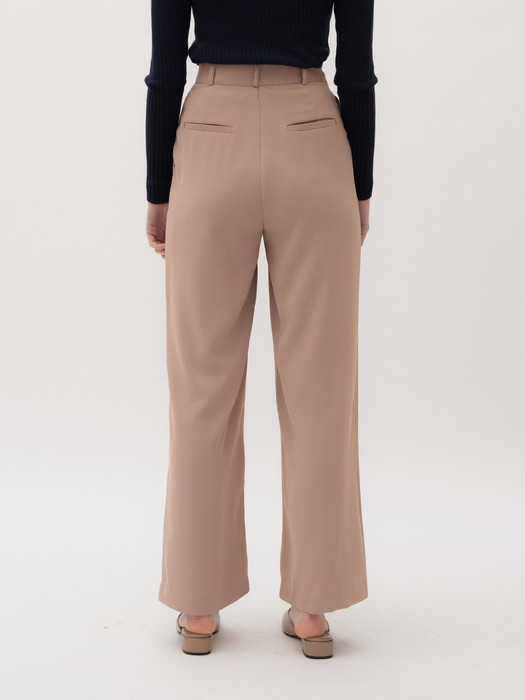 monts 1054 pleats wide pants (beige) 