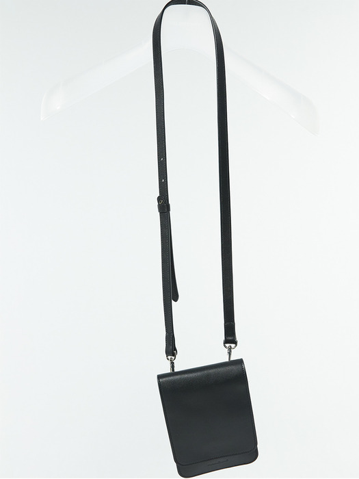  BLACK leather strap bag(LA001)