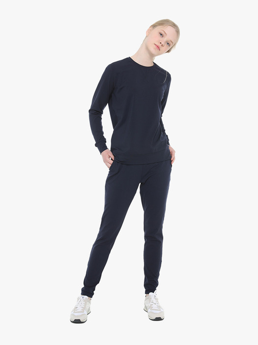 MO SOFT PANTS W NAVY (모 소프트 팬츠 여 네이비)