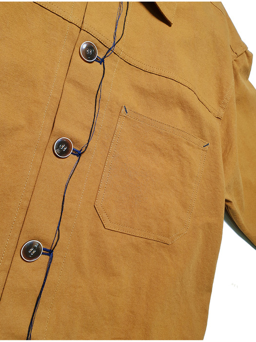 10s Oxford lettered jacket 20ver-Mustard