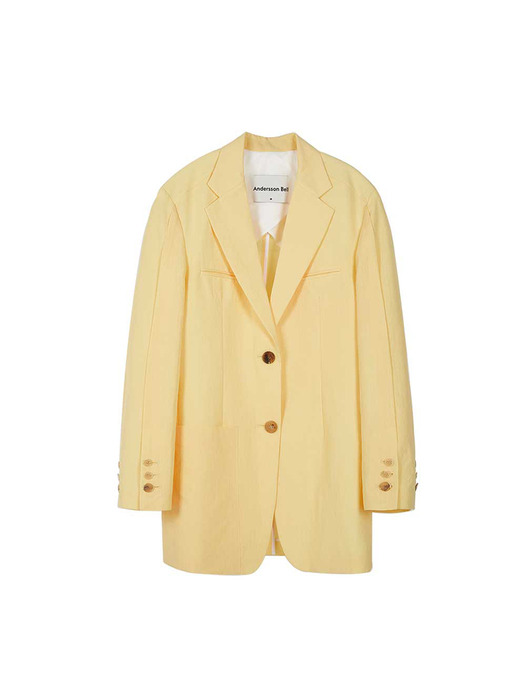 CINTIA OVERSIZED 70S BLAZER awa284w(LEMON)