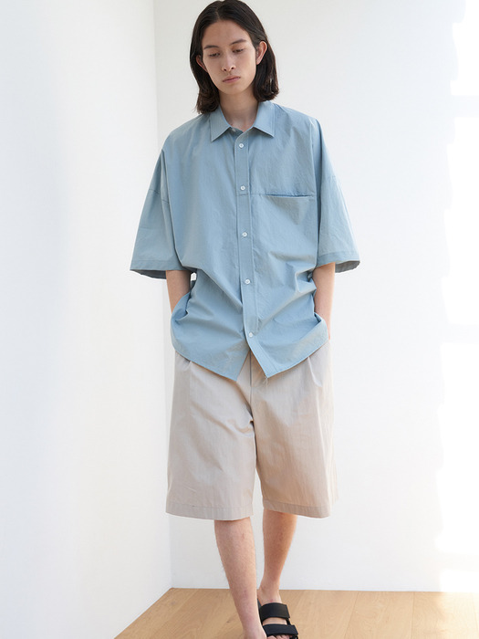 OVERSIZED BOX SHIRTS MEN [LIGHT BLUE]