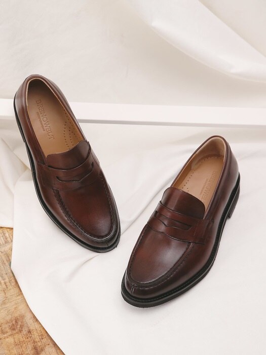 Y-tip Penny Loafer Brown#6041