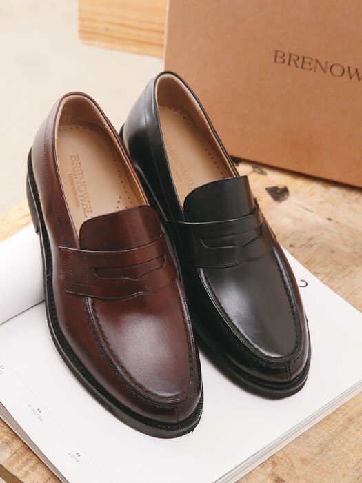 Y-tip Penny Loafer Brown#6041