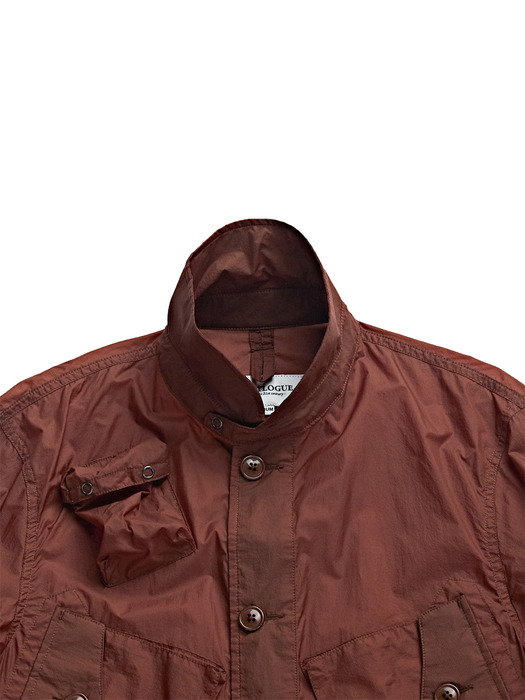 C-1 JACKET / BROWN NYLON RIPSTOP