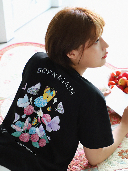 BUTTERFLY GARDEN T-SHIRTS / BLK