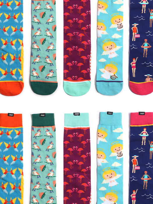 Pattern socks 패턴 패션 컬러 양말 [ver.02]