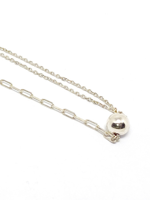 Fill in silver ball Necklace_3