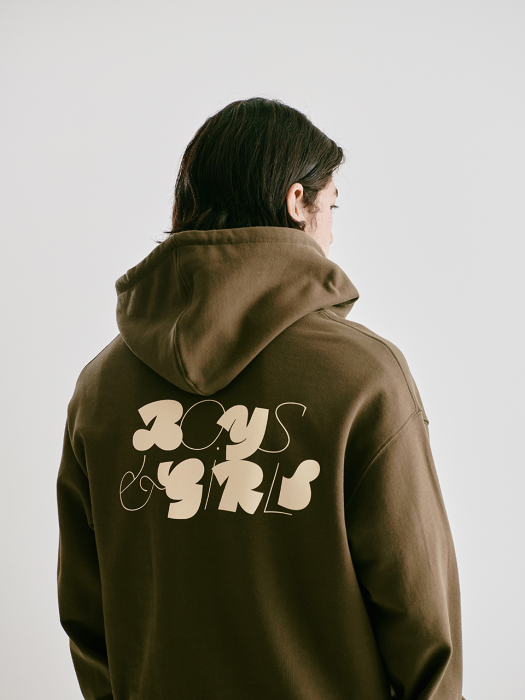 [FW20 Sounds Life]Boys & Girls Hoodie(Khaki)