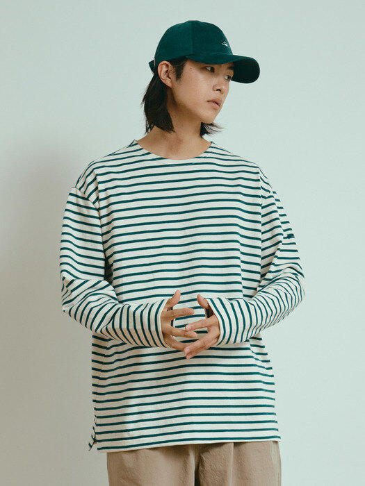 CLASSIC STRIPE T-SHIRT FOREST