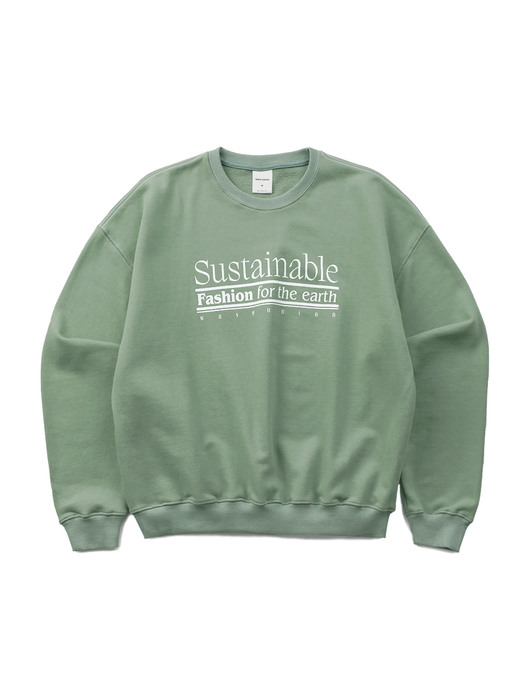 Sustainable Sweatshirt mint green