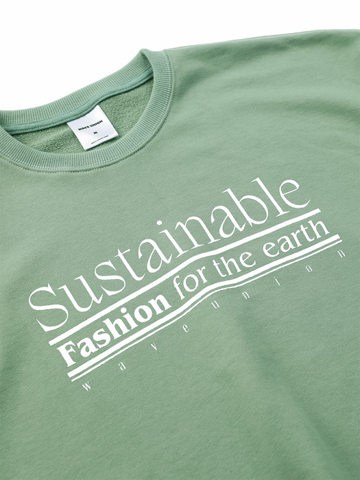 Sustainable Sweatshirt mint green
