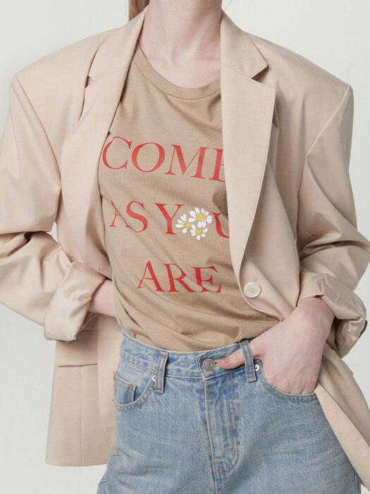 Come as tee - Beige