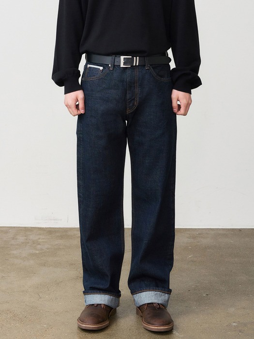 DEN0961 Selvedge Wide Fit (Deep indigo)