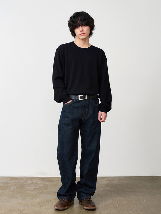 DEN0961 Selvedge Wide Fit (Deep indigo)