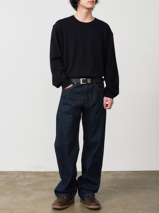 DEN0961 Selvedge Wide Fit (Deep indigo)