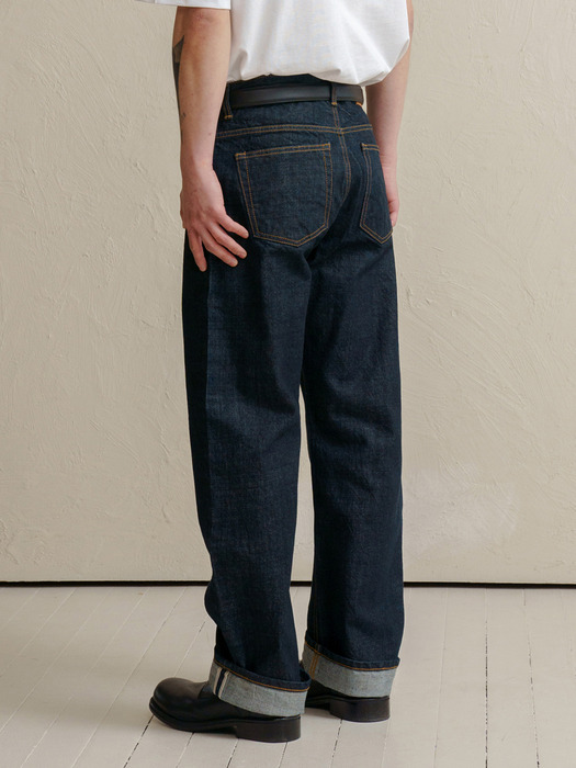 DEN0961 deep-indigo selvedge[wide fit]