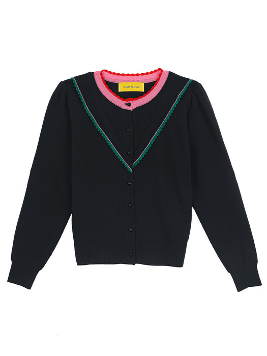 SAERA CARDIGAN - BLACK