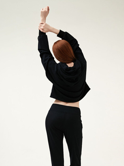 PURE HOODIE SWEATSHIRT_BLACK