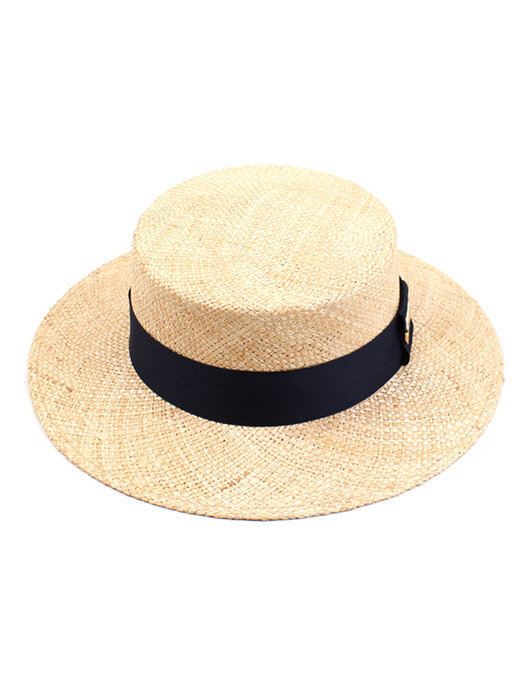 Navy Line Bau Flat Fedora 여름페도라