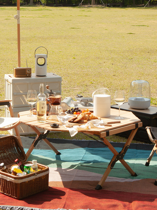 안델센 접이식 우드 팔각형 캠핑 차박 피크닉 휴대용 롤 테이블