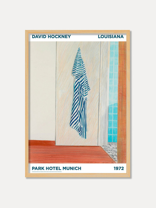 [데이비드 호크니] DAVID HOCKNEY - PARK HOTEL MUNICH (액자포함) 42 x 59.4 cm 주문 후 1개월 소요