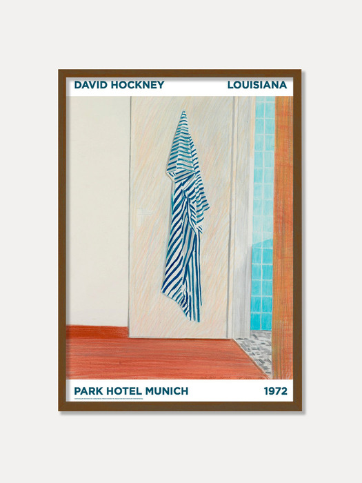 [데이비드 호크니] DAVID HOCKNEY - PARK HOTEL MUNICH (액자포함) 42 x 59.4 cm 주문 후 1개월 소요