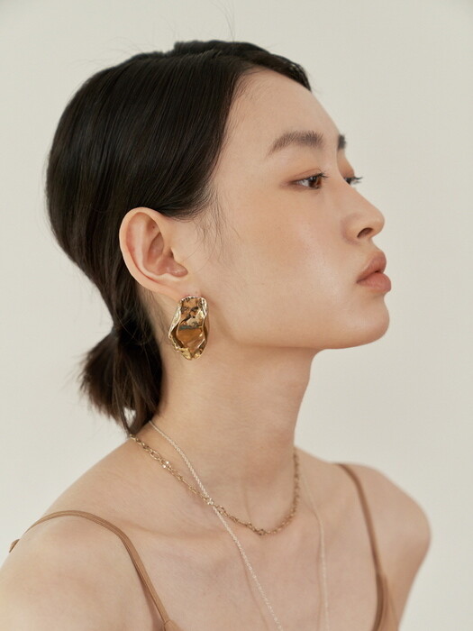 Rose Petal Earrings (L) 귀걸이