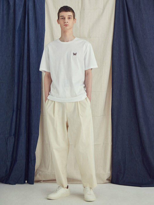 pintuck volume pants_ivory