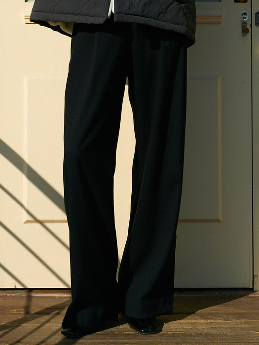 amr1355 row button slacks (black)