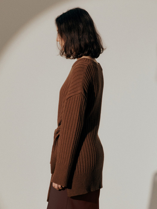 Estelle Belted Knit_Chestnut