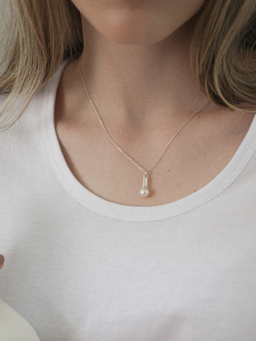 Tiny Valentine Pearl Necklace