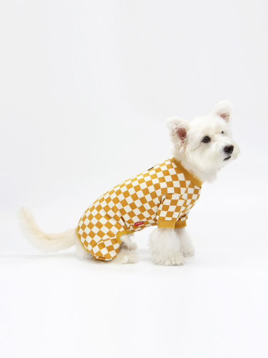 CHECKER BOARD ALL IN ONE-MUSTARD(올인원)