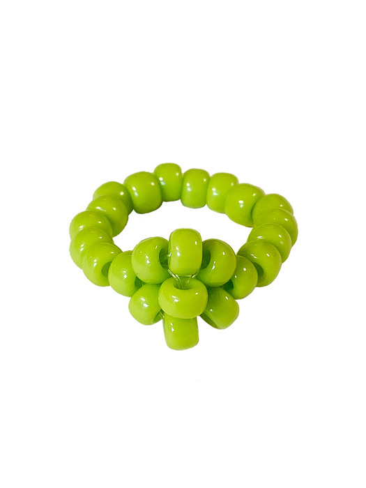 Muscat Green Bold Beads Ring 비즈반지