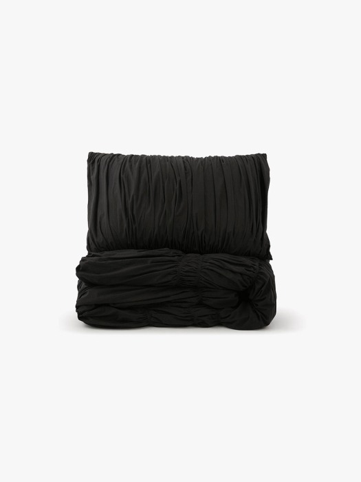 Big waves duvet cover - black